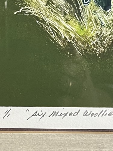 Mary Fitzgerald Beach sei lane miste monostampa 1993 Carmel Art Association - Foto 4 di 12