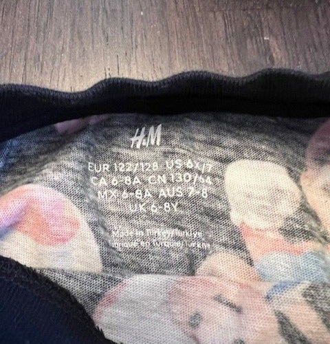 H&M Super Mario Characters Black Short Sleeve Shirt Size 6x/7 Luigi, Daisy, Toad - Picture 3 of 5