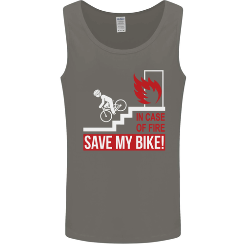 Emergency Save My Bike Motorcycle Biker Uomo Vest Tank Top - Picture 13 of 31