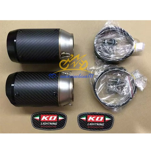 Full System For Yamaha MT-09 FZ09 2020-2024 Exhaust Front Pipe 51mm Muffler Tips - Picture 3 of 16