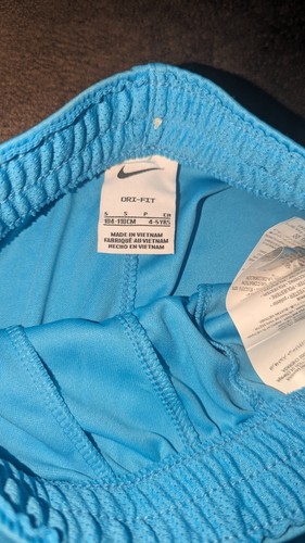 NWT, NIKE, Mesh, Dri-Fit, Front Logo, Shorts, Aqua- Boys Size 5/S - Picture 2 of 3