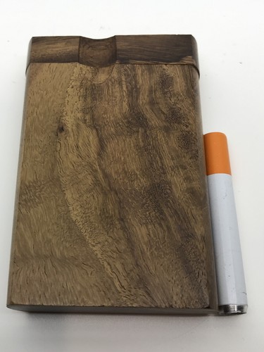 STASH BOWL USA 2” METAL ONE HITTER 3" WOODEN DUGOUT BOX SET PIPE TOBACCO SMOKING - Picture 2 of 12