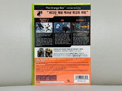 SEALED Korean The Orange Box Xbox 360 Korean Version Retro Game