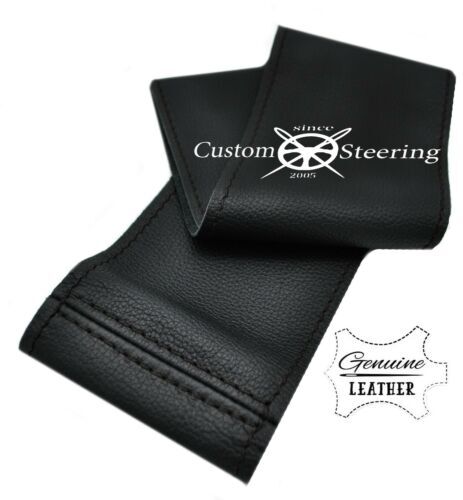 Para Mercedes-Benz W123 76-84 Funda De Volante De Cuero Italiano Negro Real - Imagen 4 de 7