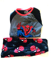 NEW Spider Man Boys Pajama Set Size 12 Marvel Long Sleeve Shirt  Bottoms