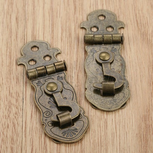 Latch Clasp Retro Box Toggle Book Lock Buckle Bronze Tone Furniture Hardware - Picture 2 of 12