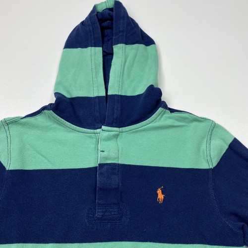 Boy’s/Kid’s VTG Polo Ralph Lauren Long Sleeve Hooded T-Shirt Size Medium - Picture 2 of 4