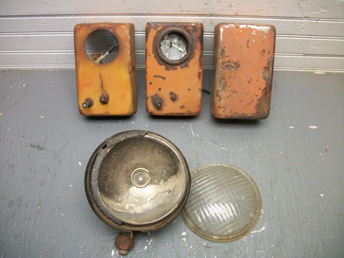 Allis Chalmers B C Amp Gauge Ignition Switch Box Headlight - Untested w/ Damage