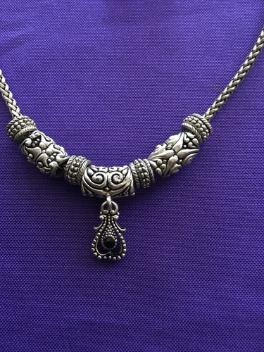 Set collana e orecchini in argento balinese - Foto 6 di 8
