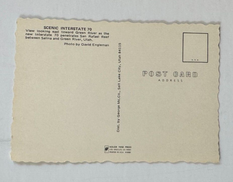 Postcard I70 San Rafael Reef Salina Green River Utah