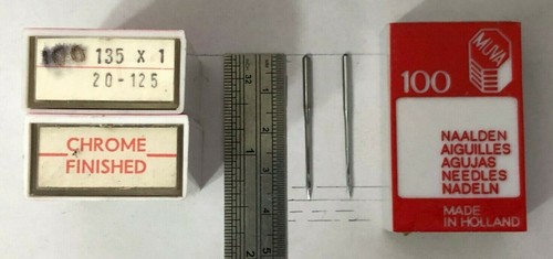 MUVA 135X1(SAME AS 354,1673,DPX1)SIZE20/125 INDUSTRIAL SEWING MACHINE NEEDLE - Picture 3 of 5