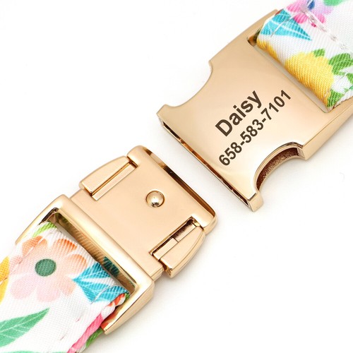 Personalized Dog Collar Nylon Printed Pet Puppy Collars Engraved for Small Large - Picture 10 of 22
