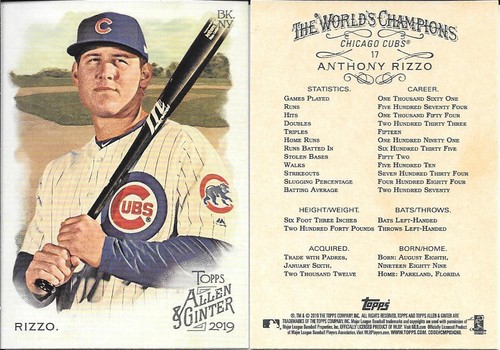 2019 TOPPS ALLEN & GINTER..YOU PICK..FROM LIST..1-200 - Picture 15 of 182