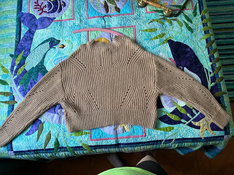 Suéter grueso beige de gran tamaño Elizabeth and James Foto 2 de 4