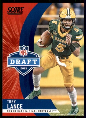 2021 Panini Score NFL Draft Trey Lance Rookie North Dakota State Bison #D4