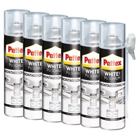 Pattex White Line Pu Schaum, Montageschaum Mit Feiner, Weiß, 6X 500 Ml