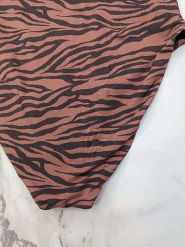 Aqua Swim Bathing Suit Women Large One Piece Square Neck Zebra Animal Pink Tiger - Imagen 12 de 15