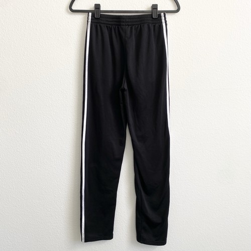 Adidas Kids' Black with White Stripes Training Track Pants Sz Large (14/16) EUC - Picture 2 of 13