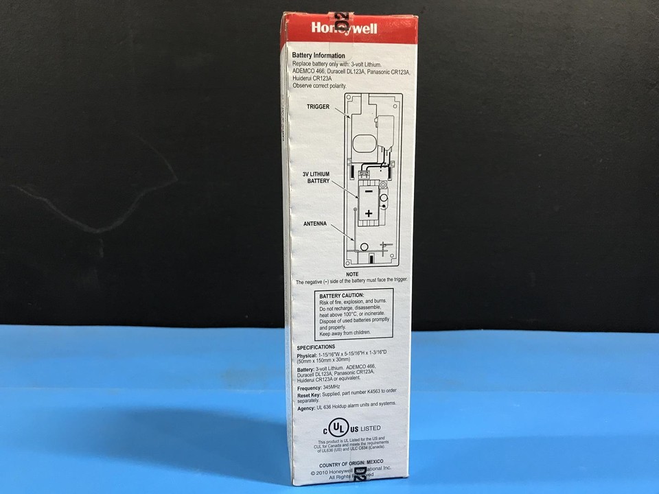 Honeywell 5869 Wireless Hold Up Panic Switch Transmitter eBay