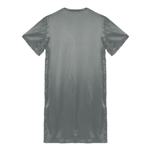 Men Women Nightgown Loose Nightclothes Soft Sleepwear Robe Gown Nightshirts - Picture 29 of 73