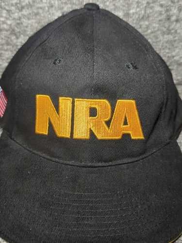 Gorra ajustable bordada de la Asociación Nacional del Rifle de la NRA negra dorada - Imagen 2 de 12
