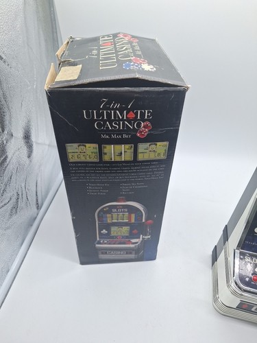 7-in-1 Ultimate Casino Mr. Max Bet Talking Slot Machine Works Great - Picture 11 of 11