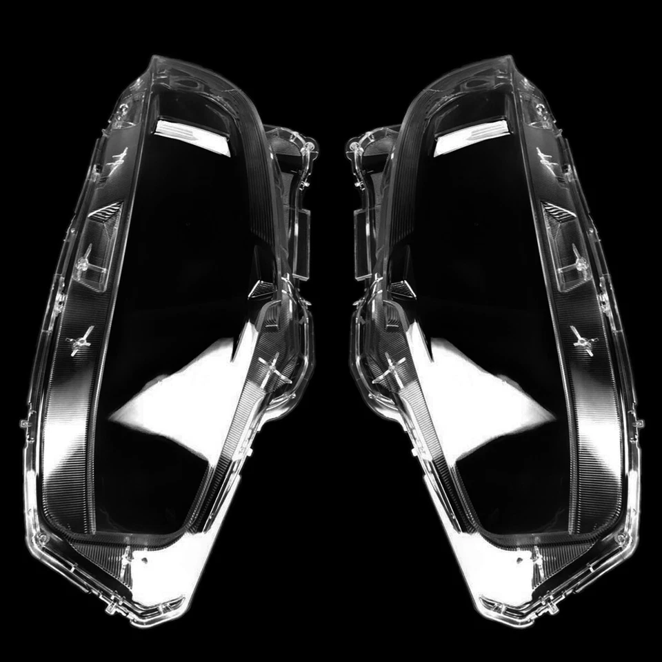 Par de cubiertas de lente de faros halógenos para Honda Civic 2016 2017 2018 Foto 2 de 4