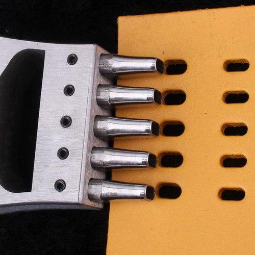 LeatherCraft Watch Band strap Oval Hole Punch Tool Stitching Prong Eyelet Cutter - Picture 16 of 22