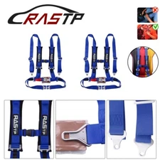 Universal Blue 4 Point Camlock Quick Release Car Belt Harness Racing Car