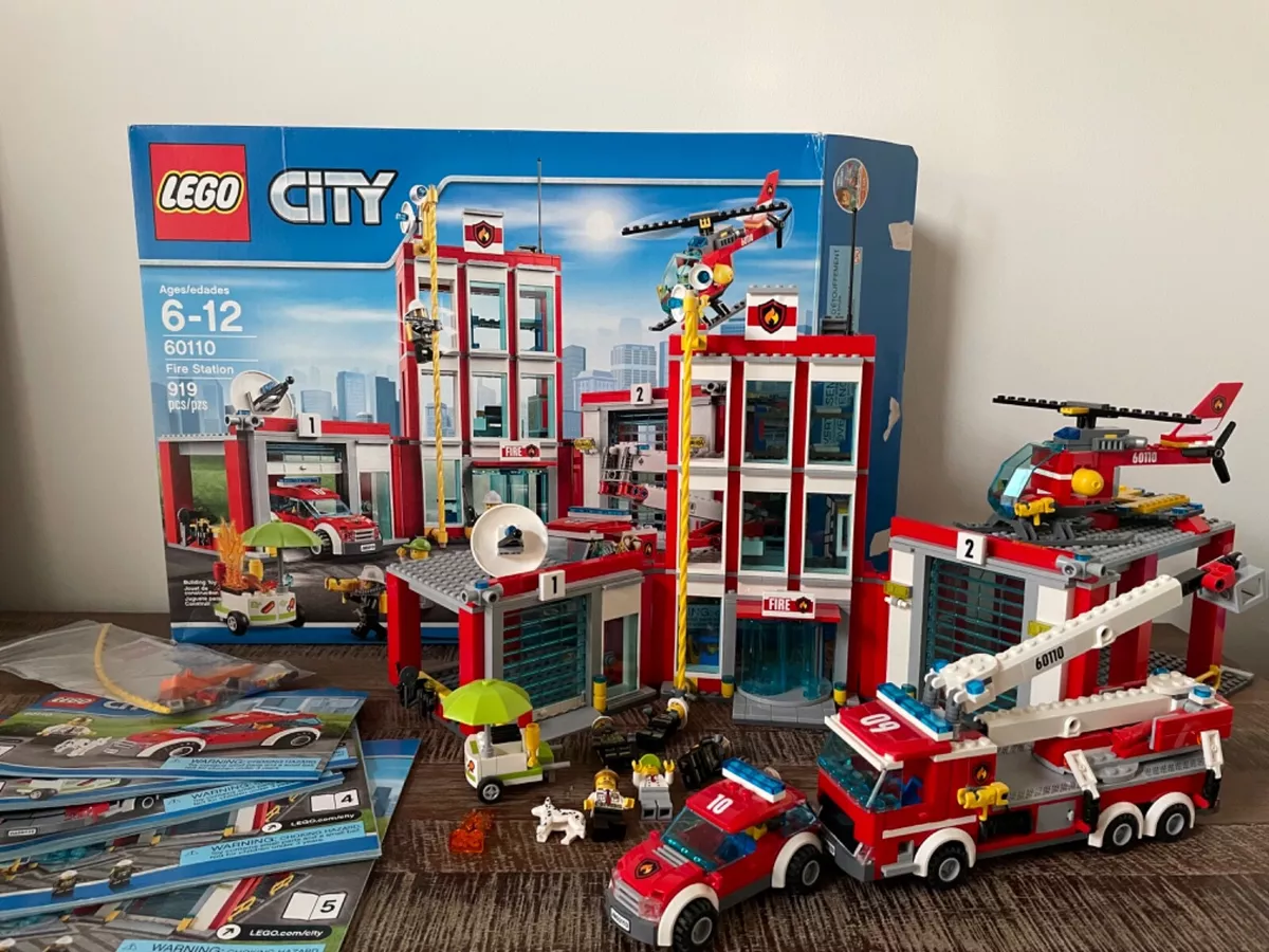 LEGO City Fire Station Helicopter Minifigures 60110 eBay