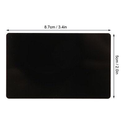 50Pcs Black Metal Aluminum Engraved Business Card Waterproof Wear Resistant Card 50Pcs Black Metal Aluminum Engraved Business Card Waterproof Wear Resistant Card