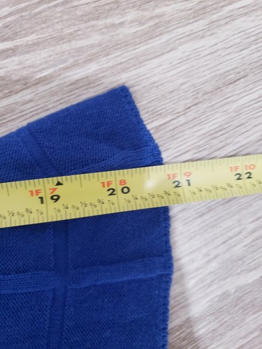 Ellen Tracy Damen Kleid Gr. Small Blau Strick Lang Glockenärmel  - Bild 7 von 8