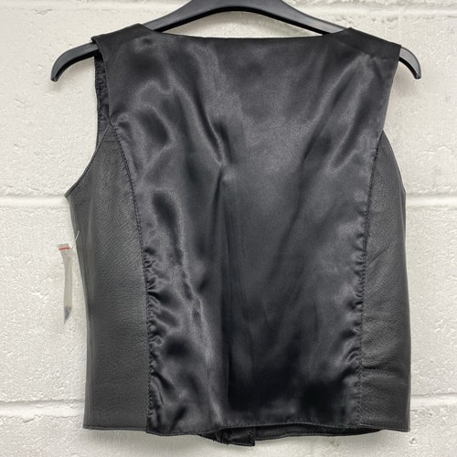 Milan Black Leather Bodice With Zip Front Size 10 PK - Picture 4 of 7