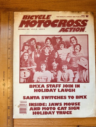 BMX Action Holiday Christmas Flyer December 1980 Vintage Memorabilia Collectible - Picture 10 of 11