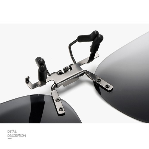Clip On Flip Up Polarized Sunglasses For Women Rimless Driving Glasses UV400 - Picture 11 of 18