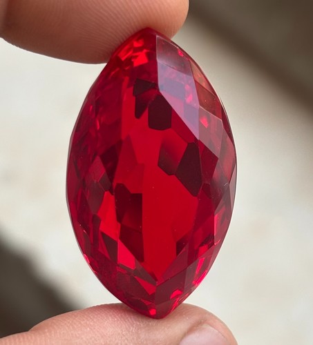 Certified 72.00 Cts Natural Blood Red Ruby Marquise Cut Loose Gemstone BIG SIZE - Picture 14 of 14