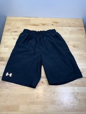 Under armour Shorts Mens S Black Lined Fitted Activewear Gym Training 8880