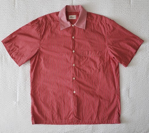 BRIONI SPORT italienisches SS Button-Down Herrenhemd (M) rot - Bild 1 von 6