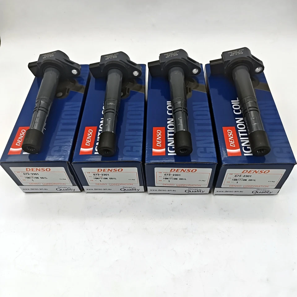 4X Denso Ignition Coils 673-2301 For 02-06 Honda 2.4L C1382 UF311 30520-PNA-007 Foto 2 de 4