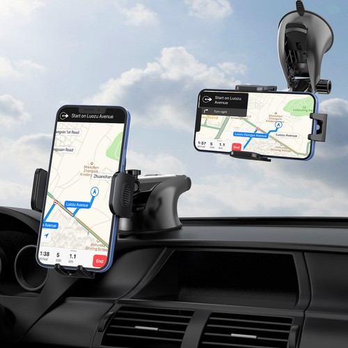 Universal Phone Mount Holder Car Stand For Samsung Galaxy S24 S23 FE/Plus/Ultra - Picture 13 of 13