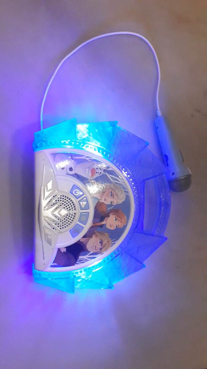 Disney Frozen 2 Sing Along Boombox FR-115-EMV1 Blue w/ Microphone