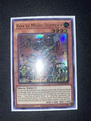 Koa’ki Meiru Supplier ROTD-EN030 1st Edition Ultra Rare Yu-Gi-Oh Koa’ki Meiru Supplier ROTD-EN030 1st Edition Ultra Rare Yu-Gi-Oh