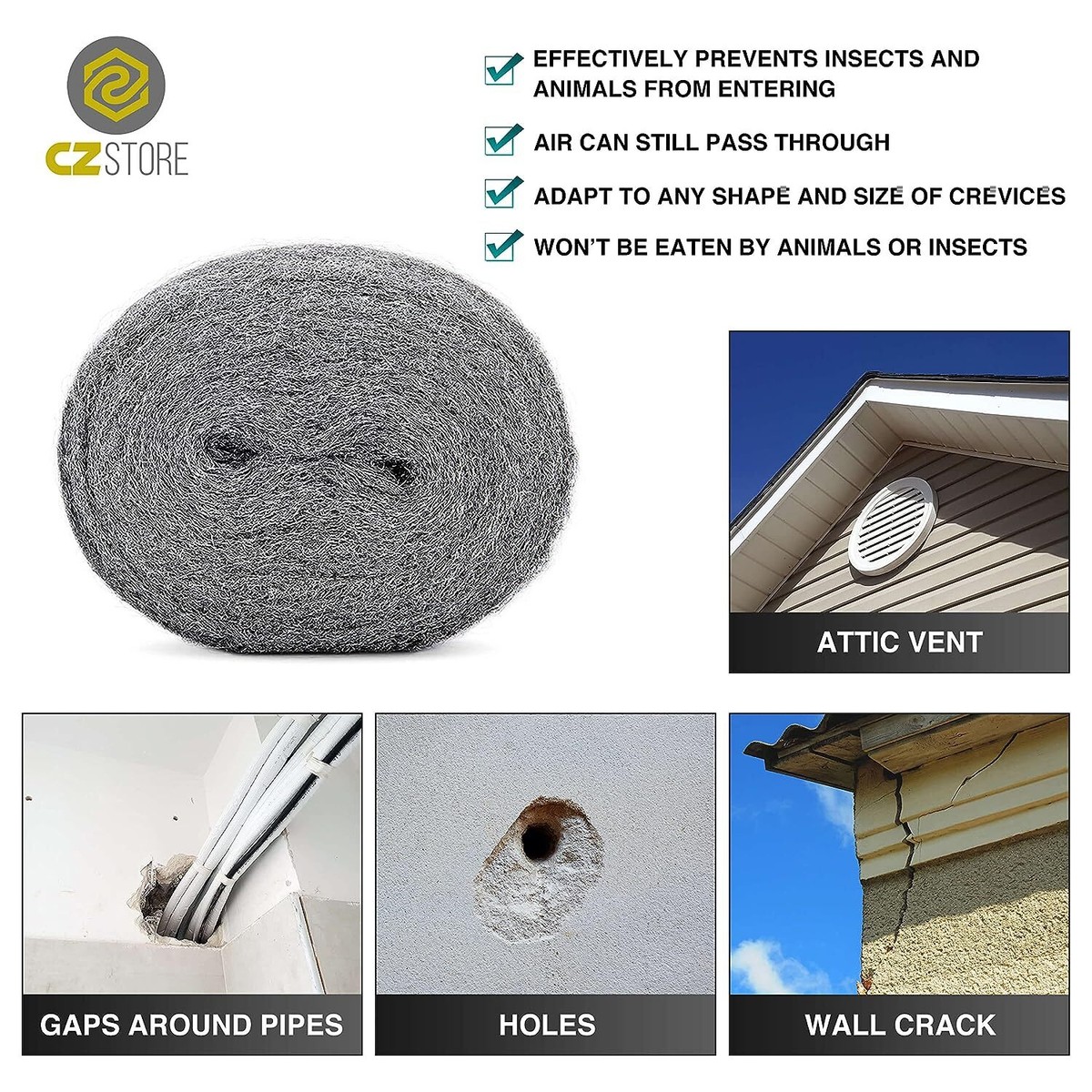 Soft metal mesh outlet