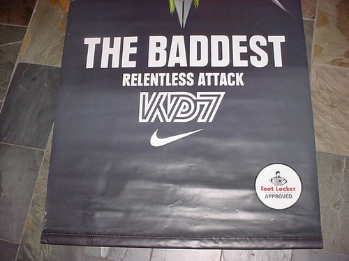dubl-sided KEVIN DURANT KD7 the BADDEST NIKE Foot Locker 68"x 33" BANNER - Picture 5 of 6