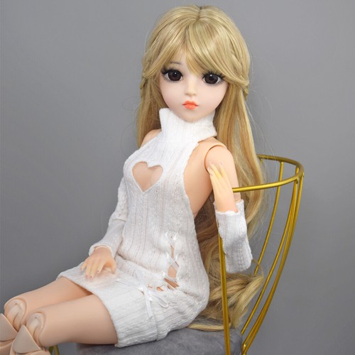 Muñeca Bjd De Empalme Esférico De 1 / 3 De 24 Pulgadas Vestido Blanco Regalo De - Picture 15 of 20