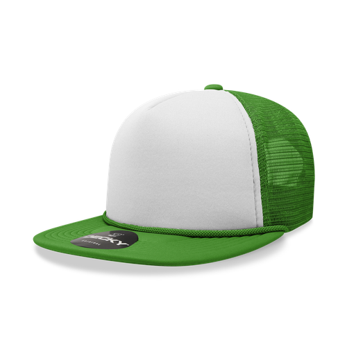 Decky 5 Panel High Profile Structured Foam Trucker - 6026 - Picture 17 of 37