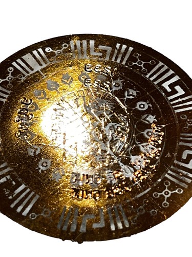 Pyrex 3 Quart Gold Flake Pattern Casserole Dish - Picture 10 of 15