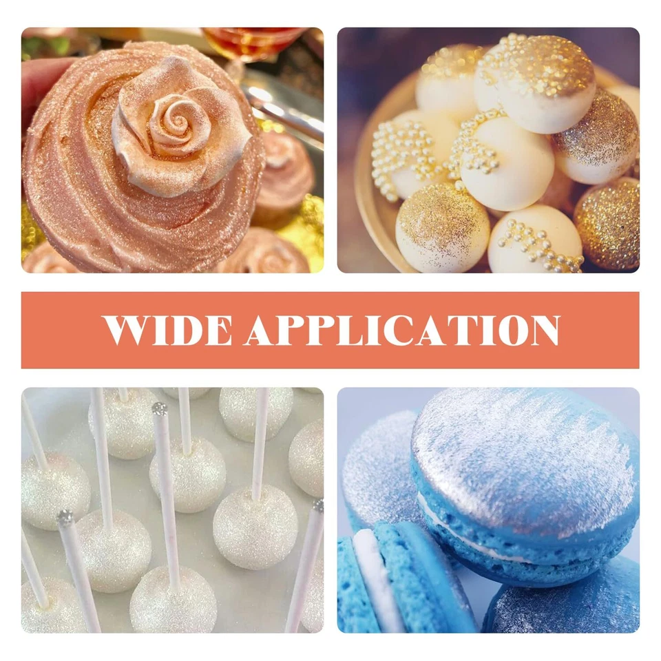 Shimmer 5g Edible Glitter Spray Edible for Cocktails,Luster Dust Cake Decorating - Image 3 of 4