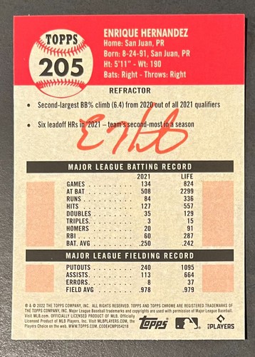 ⚾(you pick!) Boston Red Sox 2022 Topps Chrome Platinum Anniversary 🔴🔵 - Picture 64 of 134