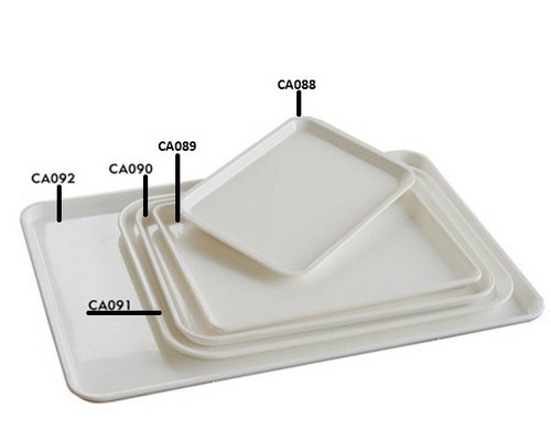 10x Food Display Tray White ABS Food Grade Countertop Tray Drinks Catering Cafe - Picture 2 of 6